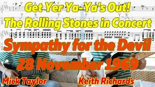 Sympathy For The Devil - Get Yer Ya-Ya's Out! - Keith Richards & Mick Taylor Guitar Cover + TAB