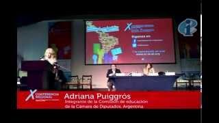 Adriana Puiggrós -  X Conferencia Regional de la Internacional de la Educación para América Latina