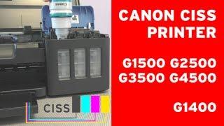 Canon Pixma G1500 G2500 G3500 G4500 G1200 G2200 G3200 G4200 CISS printer - How to fill the ink?