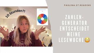 Zahlengenerator entscheidet meine Lesewoche 