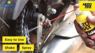 Motomax Chain Lube Spray - Lubricate Chains to Extend Chain Life | Avoid Slign Off & Breakage