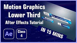 Create Lower Thirds in After Effects - Tutorial - Complete