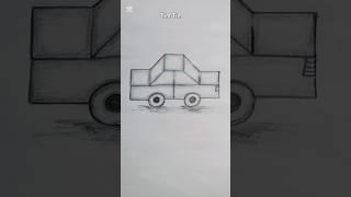 easy car drawing tips #drawing #art #easydrawing #sketch #artandcraft #shorts #car