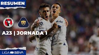 Resumen y Goles | Xolos vs Pumas | Liga BBVA MX | Apertura 2023 - Jornada 1