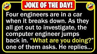  BEST JOKE OF THE DAY! - One afternoon, four engineers find themselves carpooling... | Funny Jokes