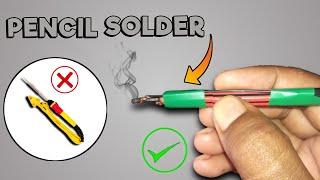 how to make soldering iron| pencil soldiering iorn| Emergency solder | RN ideas