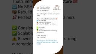 Stop Patching Servers. Do This Instead | DevOps Brew #6  #shorts