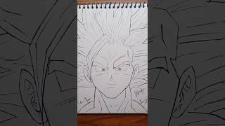 How to draw Gohan #drawing #art #dbz #animeart #tutorial #sketch #gohan