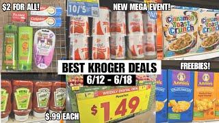 BEST KROGER DEALS | NEW KROGER MEGA EVENT | EASY COUPON DEALS + SAVE MONEY ON GROCERIES | 6/12-6/18