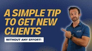 1 Simple Tip To Get New Personal Training Clients || NASM-CPT Trainer Tips