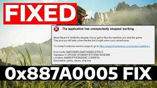 How To Fix Warzone DirectX Error Code 0x887A0005 Error Code