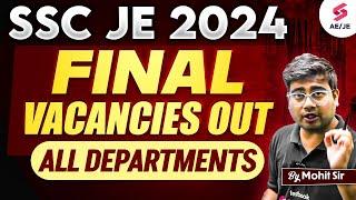 SSC JE 2024 | SSC JE 2024 Vacancy Details | SSC JE 2024 Final Vacancies Out Officially | Mohit Sir