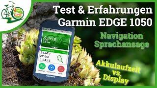 Garmin EDGE 1050 Test & Erfahrungen  Navigation mit Sprachansage Top Display 