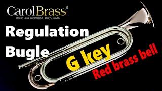 CarolBrass "Regulation-RSM-G" bugle, 90% copper red brass bell, clear lacquer finishing