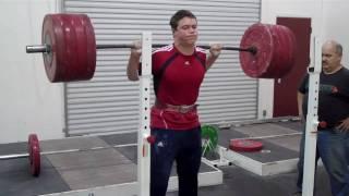 Ian Wilson 220kg/485lbs Squat @ age 15