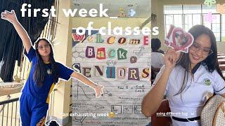 first week of classes 2023!| STEM 12 | shs diaries  | philippines