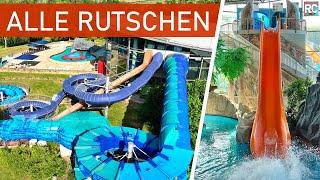 Avenida-Therme Hohenfelden - Alle Rutschen 2022 | All Water Slides POV 4K