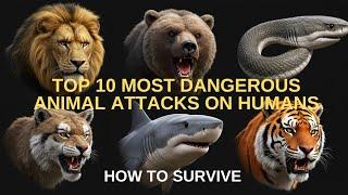 TOP 10 MOST DANGEROUS WILD ANIMALS ATTACKS ON HUMANS AND HOW TO SURVIVE 