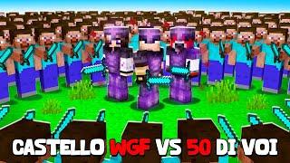 DIFENDIAMO il CASTELLO WGF vs 50 GIOCATORI su MINECRAFT!!