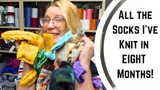 8 Months Of Sock Knitting Recap: Showing Off All My Creations And Sharing A Personal Update!