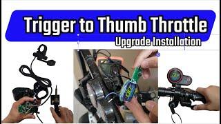 Trigger Finger to Thumb throttle upgrade on Evercross Electric Scooter