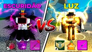 BUILD DA LUZ VS BUILD DA ESCURIDÃO NO BLOX FRUITS FT @PlaggXzin