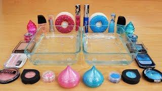 Mixing Makeup Eyeshadow Into Slime! Pink vs Blue Special Series Part 46 Satisfying Slime Video