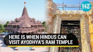 Ayodhya Ram Mandir To Open On This Date For Hindu Devotees | Inside The Grand New Temple Complex