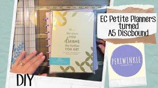 How To DIY EC Petite Planners to A5 size Discbound Planners | by Periwinkle Planner Co