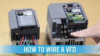 How to wire a  VFD / variable frequency drive