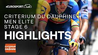 BLITZES HIS RIVALS  | Critérium du Dauphiné 2024 Stage 6 Race Highlights | Eurosport Cycling