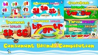 Consonant Blends Compilation ( six videos)