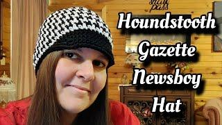 Easy Crochet Newsboy Hat Tutorial - Houndstooth Gazette