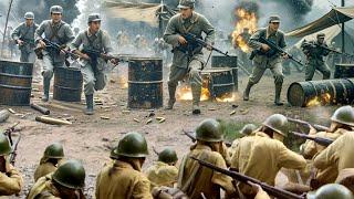 Guerrilla Tactics: Using Oil Drums as Shields to Storm Japanese Camp!