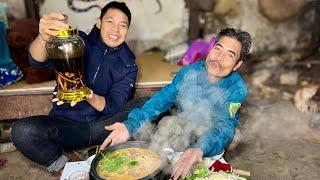 Thưởng Thức Món Lẩu Lòng Bò Giữa Cái Lạnh Cuối Mùa Ngon Nhức Nách | HUY ANH TV