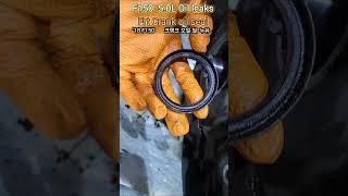 F150 5.0L Oil leaks front crank oil seal ,   #f150, #F150oilleak,#F150crankseal, #f150crankoilseal,