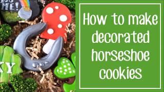 How To Make Decorated Horseshoe Sugar Cookies