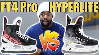 Bauer Vapor Hyperlite vs CCM JetSpeed FT4 Pro REAL hockey skates review
