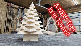 How To Make A Wood Christmas Tree || Geometric Christmas tree