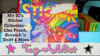 80's Vintage Sticker Book ~ Lisa Frank, Scratch 'n Sniff, Unicorns ~ Toy-Addict