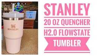 Stanley Rose Quartz 20 oz Quencher H2.0 FlowState Tumbler Straw Lid Review