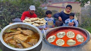 Chicken Changezi Rogan and fulki Naan Recipe in Village I Roghani Chicken Curry I Roza Food Rail I