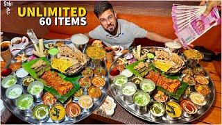 India's Biggest 56 INCH Veg Thali | Street Food India | 8.5 Kilo Food