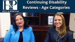 Continuing Disability Reviews -  Age Categories