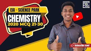 GCE Advanced Level 2020 Chemistry MCQ 21 - 30 Explanation