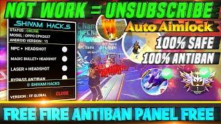 Free Fire Antiban Panel ️ NPC Name + Aimbot Injector 100 % Antiban All Rank Working | OB47 Update |