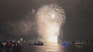 Feuerwerk zum Japantag in Düsseldorf 2024 tolle Stimmung. (Teil 3) | 4K UHD 60fps |