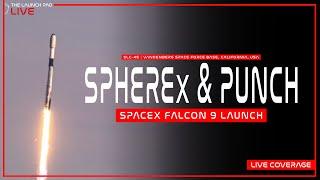 LAUNCH! SpaceX launches SPHEREx & PUNCH  aboard Falcon 9 from Vandenberg in California