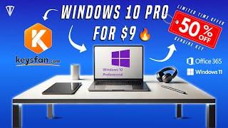 Get Windows 10 Pro for Just $9! 50% OFF at Keysfan Super Deal! | Cheap Windows 11/Office 365 Key 