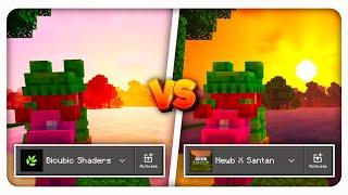 Bicubic Shaders VS Newb X Santan  With Download Link's - [ MCPE ]